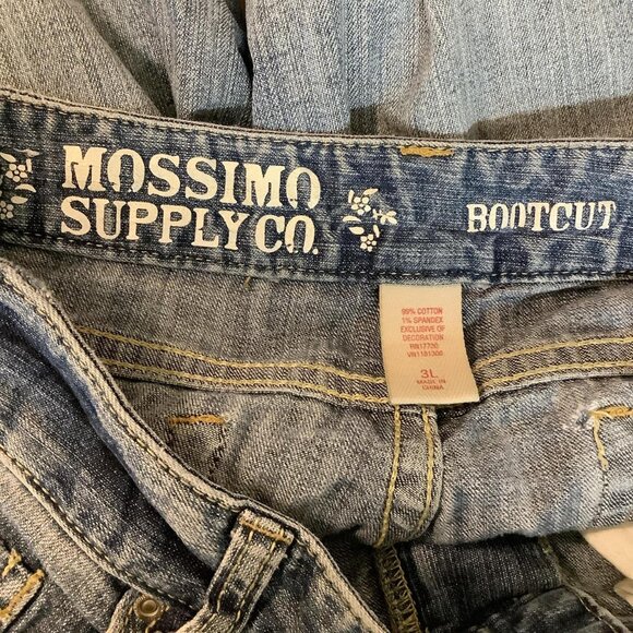 Mossimo Size 3 L Low Rise Blue Jeans Preloved - Picture 4 of 5